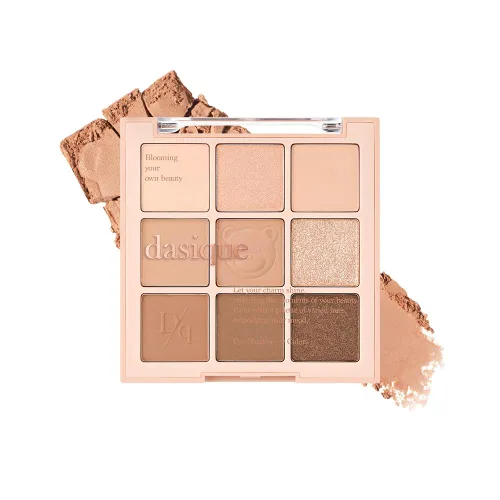 Miniatura 14 de dasique - Paleta de sombras #01 Sugar Brownie, libre de crueldad, 9 tonos combinables en acabados mate suave y brillante con hermosas perlas