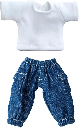 Miniatura 13 de niannyyhouse Camiseta + Pantalones Conjunto de 2 piezas Mono de Camuflaje Camiseta de Color Sólido 1/12 BJD OB11 Muñeca 4.3 pulgadas (4.3 in)