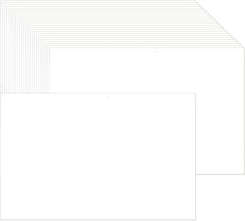 Miniatura 10 de Baisunt Paquete de 25 tarjetas de cartulina negra de 4 x 6 pulgadas en blanco grueso de 92 libras para hacer tarjetas de felicitación, tarjetas