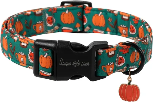 Miniatura 37 de Unique style paws - Collar para perro con hebilla de metal, naranja, duradero, lindo collar para perros pequeños, medianos y grandes