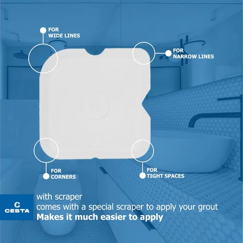 Miniatura 6 de Kit de reparación de lechada de azulejos CESTA – Tubo de exprimir, secado rápido, pintura de lechada impermeable para restaurar y renovar líneas