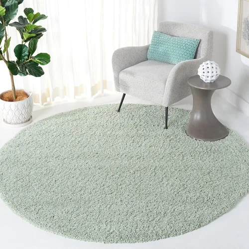 Miniatura 50 de SAFAVIEH Laguna Shag Collection - Alfombra decorativa, 2 pies 3 pulgadas x 4 pies, color beige, diseño sólido, no desprende pelusa y de fácil