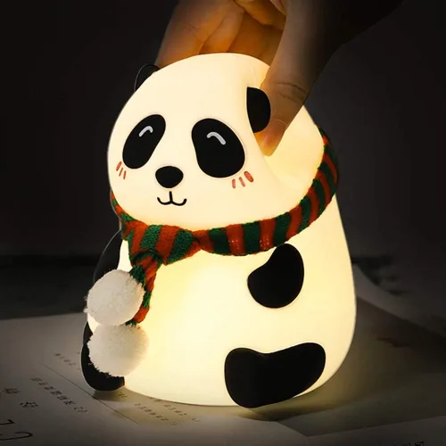 Miniatura 11 de Luz nocturna LED para niños, bonita luz nocturna de enfermería, lámpara de cuidado de los ojos no parpadeante, recargable por USB, control táctil