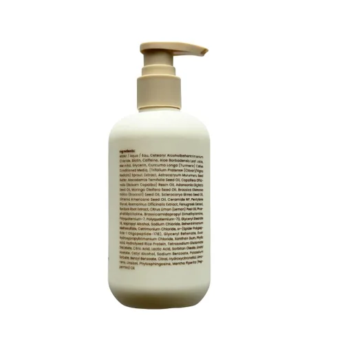 Miniatura 8 de Olivii Hair-Gro Acondicionador para cabello más grueso y completo, crecimiento del cabello con cúrcuma, trébol rojo, biotina y cafeína, reduce