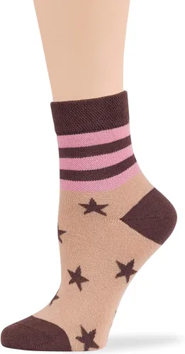 Miniatura 12 de 7BIGSTARS KINGDOM Women's Cotton Quarter Non-Binding Diabetic Fashion Socks-L-M-4 Pack-Multicolor
