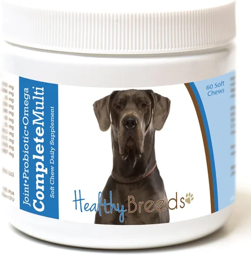 Miniatura 389 de Healthy Breeds Pug todo en uno multivitamínico suave masticable 60