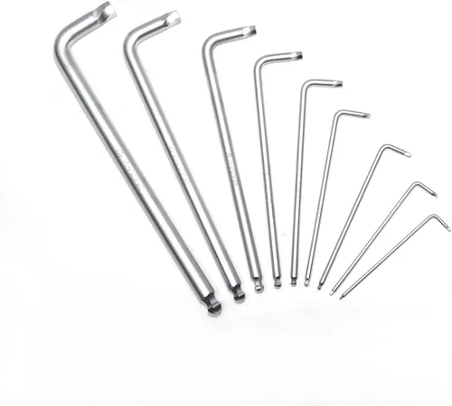 Miniatura 5 de K Tool 75450 - Juego de extractor de tornillos hexagonales dañados, rango métrico de 9 piezas de 0.059 in a 0.394 in, extractores de extremo