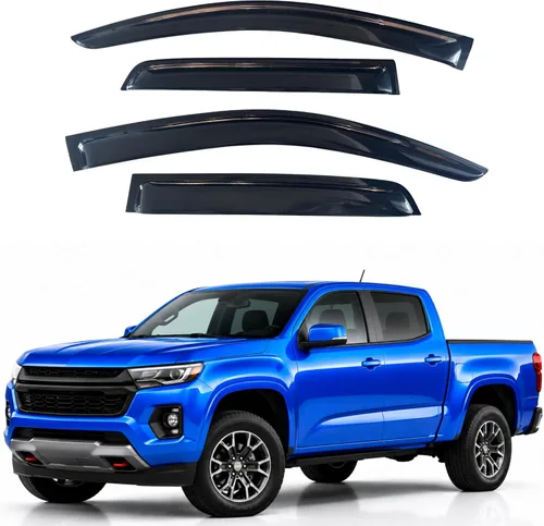 Miniatura 270 de IG - Visera para ventana para Ford Bronco y F150-F350 1980-1996, deflector lateral tipo cinta adhesiva, resistente, contra lluvia y viento