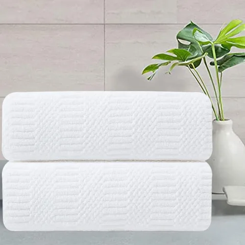 Miniatura 13 de Juego de 8 toallas de baño extra grandes azules - 2 toallas de baño extra grandes, 2 toallas de mano, 4 toallas faciales - 600GSM suaves, altamente