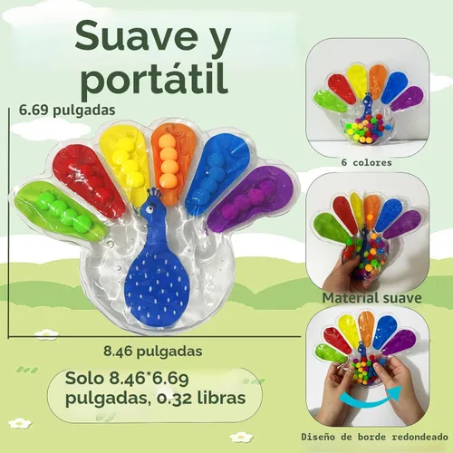 Miniatura 5 de Juguetes sensoriales de clasificación de color, juguetes de habilidades motoras finas para niños pequeños, juguetes Montessori, actividades