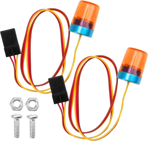 Luces LED multifuncionales de destello de alarma. Luz intermitente giratoria compatible con 1/10 TRX4 SCX10 RC Crawler Car 1/14 Tamiya Tractor RC