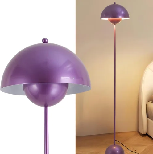 Miniatura 23 de COSYLUX Lámpara de pie moderna para sala de estar, lámpara de pie alta industrial para dormitorio, pantalla de metal que refleja la luz, lámpara
