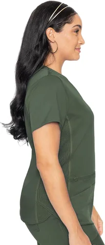 Miniatura 3 de Med Couture Touch - camisa de uniforme médico con cuello en V para mujer
