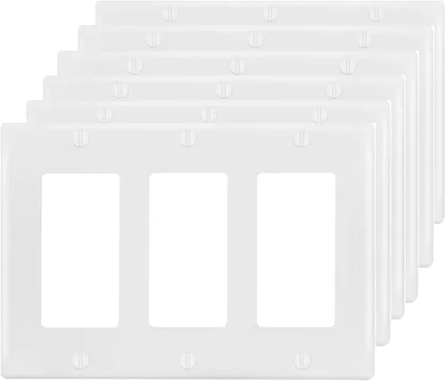 Miniatura 17 de Placa de pared Decora sin tornillos de 4 segmentos, placa frontal eléctrica para interruptor de luz, interruptor inteligente, receptáculo