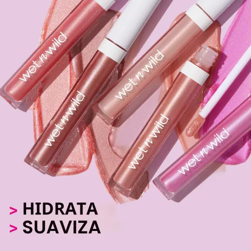 Miniatura 10 de wet n wild MegaSlicks - Brillo de labios, ultra brillante, enriquecido con vitamina E, ultra brillante, hidratante de alto brillo, libre de crueldad