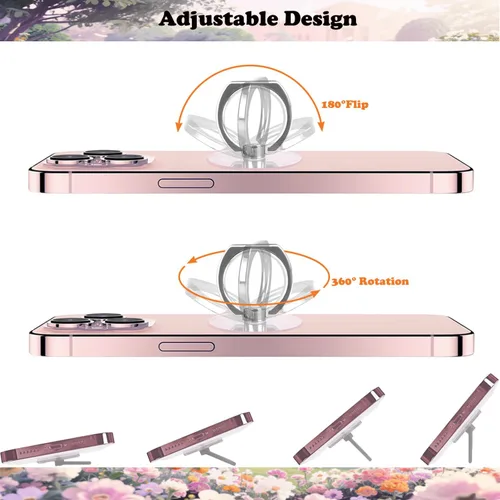 Miniatura 6 de Soporte para anillo de teléfono, soporte de anillo de teléfono de dibujos animados, soporte para teléfono, soporte de agarre de dedo de rotación 360
