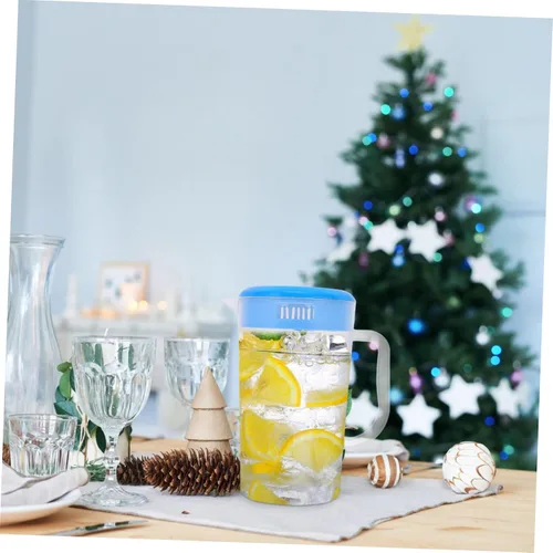 Miniatura 3 de Jarra de agua fría graduada, botellas de agua transparentes, bebidas de hielo, dispensador de bebidas de limonada, frigorífico, jarra de té de un