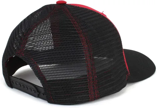 Miniatura 3 de Case IH Camionero de parche tejido rojo y negro de dos tonos, Multi