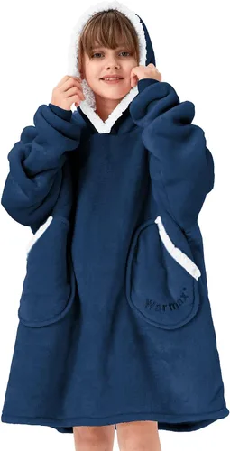 Miniatura 23 de Century Star Manta con capucha para mujeres y hombres, sherpa, de gran tamaño, gruesa, acogedora, suave, cálida, para adultos, sudadera con capucha