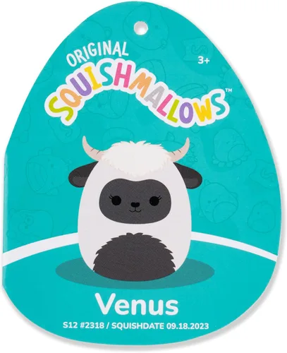 Miniatura 6 de Squishmallows Venus The Blacknose Oveja original de 12 pulgadas con vientre negro mullido – Peluche oficial de Jazwares (tamaño mediano)