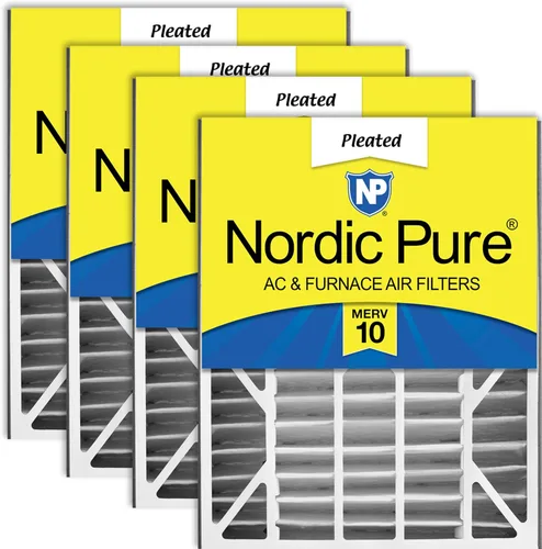 Miniatura 24 de Nordic Pure 20x25x5 (tamaño real: 19 3/4 x 24 1/4 x 4 7/8) Filtro de CA Air Bear MERV 13 Plus Carbon 4 Pack