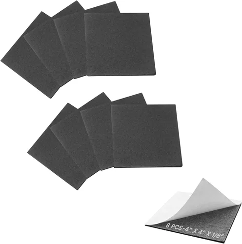 Miniatura 18 de Storystore 5 hojas acolchadas de espuma de 12 x 8 x 1/8 pulgadas, autoadhesivas, de espuma de celda cerrada, de neopreno, aislantes, almohadillas