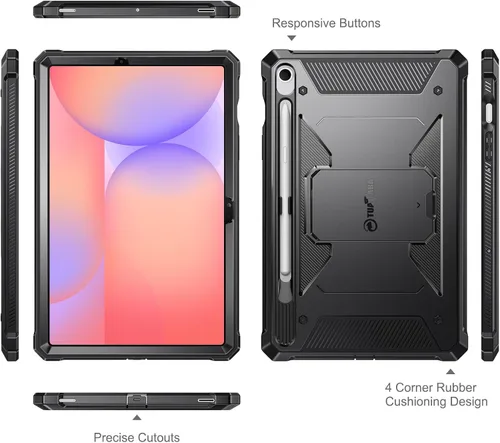 Miniatura 8 de Fintie Estuche a prueba de golpes para Samsung Galaxy Tab S10 Lite/ S10 FE/ S9 FE 5G 10.9 Pulgadas/Tab S9 11 Pulgadas, Tuatara Protector de pantalla