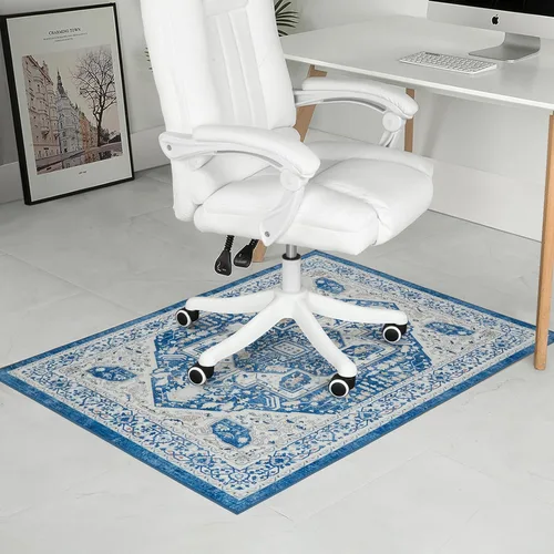 Miniatura 20 de Tapete para silla para suelo de madera dura, 36" x 48" tapete resistente para silla de oficina para sillas con ruedas, antideslizante, tapete