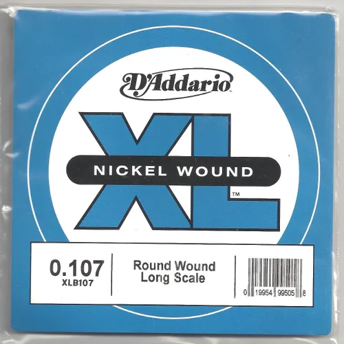 Miniatura 4 de D'Addario XLB020P Guitarra Bajo de Acero Liso Cuerda Simple, Escala Larga, .020