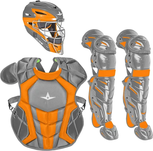 Miniatura 15 de All-Star Eje S7 de 9 a 16 años – Kit de equipo de captura de béisbol (incluye casco, protector de pecho, protectores de piernas), cumple con NOCSAE