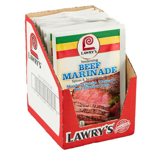 Lawry's Mezcla de especias y condimentos de adobo de ternera, 1.06 onzas (paquete de 12)