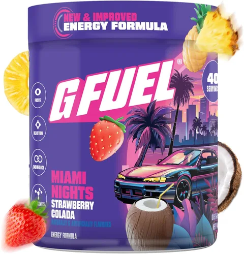 Miniatura 10 de G Fuel Hype Sauce 2.0 - Bebida energética en polvo, mezcla de cafeína preentrenamiento para juegos, amino de enfoque sin azúcar, vitamina +