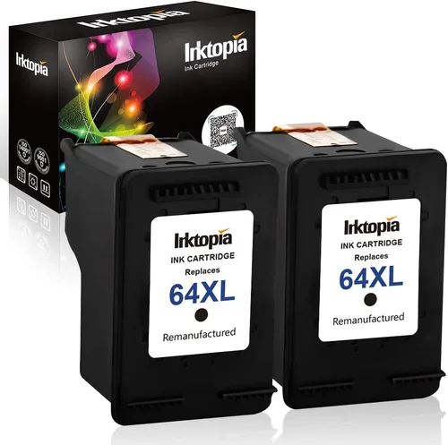 Inktopia Cartucho de tinta remanufacturado de repuesto para HP 64XL 64 XL para HP Envy Photo 7858 7855 7155 6255 6220 7120 6232 6255 7158 7164 Envy