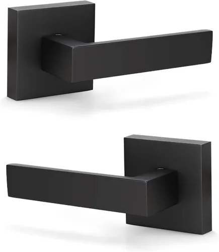 Miniatura 30 de KNOBWELL - Juego de cerradura con 1 picaporte resistente para puertas de una cara, ideal para puertas interiores reversibles, 0.93 libras
