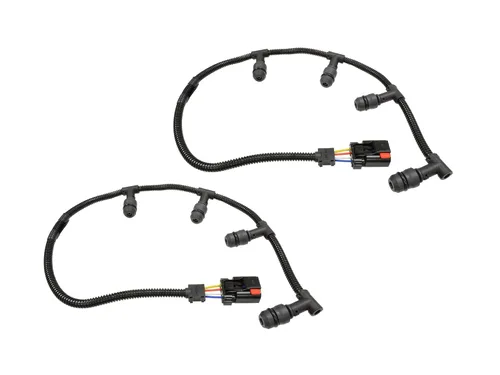 Miniatura 2 de Michigan Motorsports El arnés de bujías incandescentes incluye 8 bujías incandescentes para Ford 6.0 Power Stroke 2004 a 2010 tanto para lado