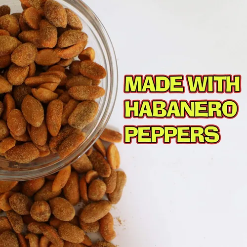 Miniatura 2 de KICKIN' - Cacahuetes picantes con pimienta habanero – 12 onzas – Cacahuetes picantes y picantes de primera calidad – El mejor aperitivo picante