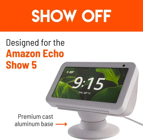 Miniatura 2 de Made for Amazon Tilt + Swivel Stand for the Echo Show 5 - White