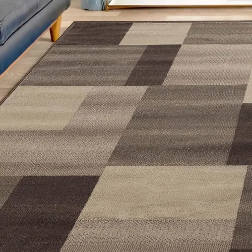 Miniatura 28 de Superior alfombra de área de la colección diseñador Clifton, 8 mm de altura de apilado, con respaldo de yute, diseño geométrico contemporáneo, Beige