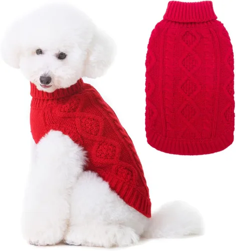 Miniatura 41 de BINGPET Suéter de Punto Térmico para Perros Pequeños, Medianos y Grandes, Abrigo de Invierno para Perros y Gatos, Conjuntos de Sudaderas Cálidas