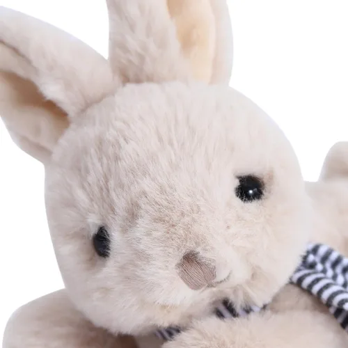 Miniatura 4 de Dilly Dudu - Conejo de peluche beige, adorable regalo, de 6 pulgadas