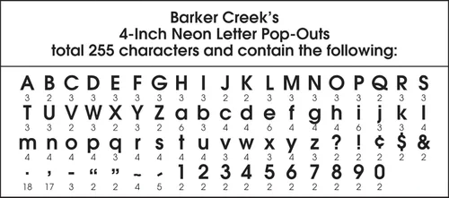 Miniatura 3 de Barker Creek Letras desplegables de 4 pulgadas, neón, letras de diseño multicolor para tablones de anuncios, salas de descanso, áreas de recepción