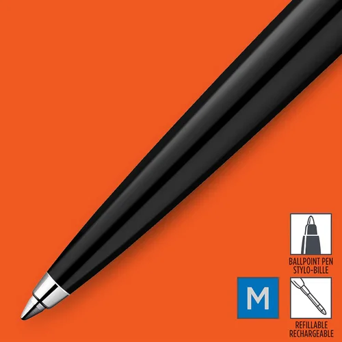 Miniatura 2 de Parker Jotter Originals - Bolígrafo clásico con acabado negro, punta media, tinta azul, 1 unidad