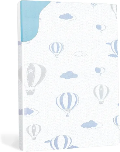 Pack and Play - Cubrecolchón de 38 x 26 pulgadas, colchón de espuma viscoelástica de doble cara Pack N Play para bebé pequeño, colchón suave y