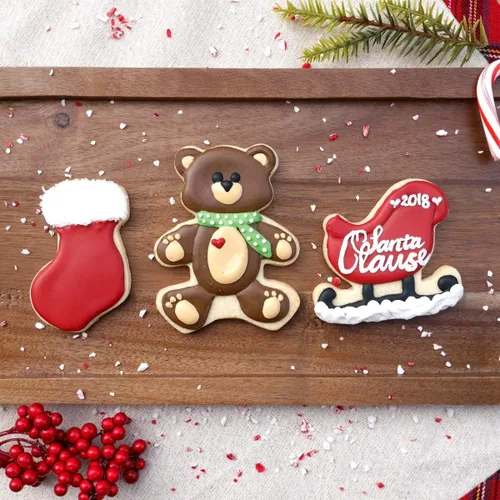 Miniatura 6 de Juego de cortador de galletas de oso de peluche, utensilios de cocina afilados y de acero inoxidable, un ajuste divertido para sándwiches