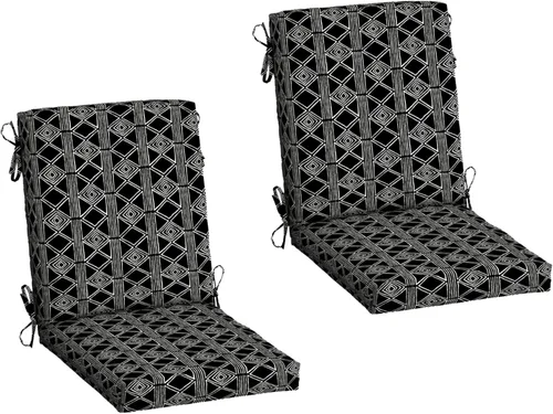 Miniatura 40 de ARDEN - Cojín para silla de comedor exterior de 20 x 20 pulgadas, resistente al agua y a la decoloración, textura verde azul pavo real
