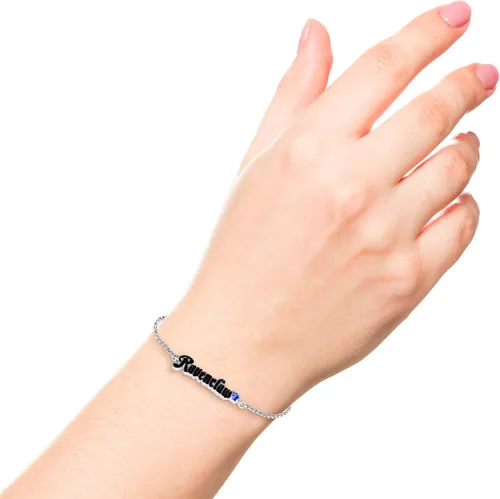 Miniatura 4 de Harry Potter Pulsera Lariat chapada en plata y flash de Hogwarts House con licencia oficial, cadena de 9.5 pulgadas