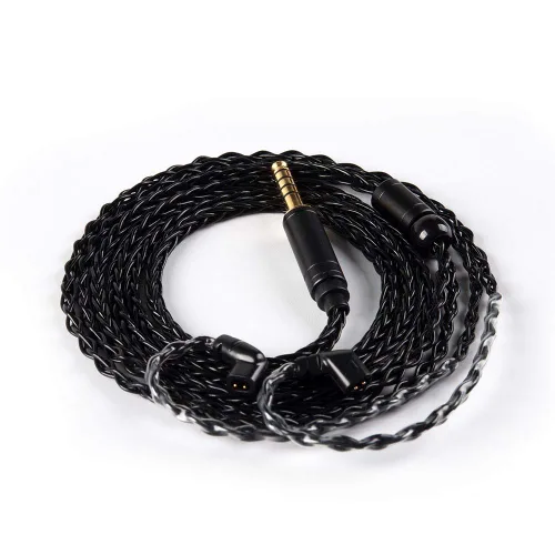 Miniatura 31 de H HIFIHEAR Cable de repuesto mejorado para auriculares, 8 núcleos, cable de cobre chapado en plata con cable IEM de 2 pines de 0.031 in para UM3X