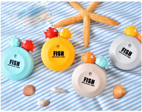 Miniatura 6 de Temporizadores de maquinaria Bobofish de dibujos animados de 60 minutos mecánico para cocina, reloj con alarma fuerte, contadores de alarma manual