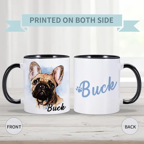 Miniatura 2 de Taza personalizada, taza de café personalizada para mascotas, tazas de fotos de perros, taza de café para amantes de los perros, taza de café