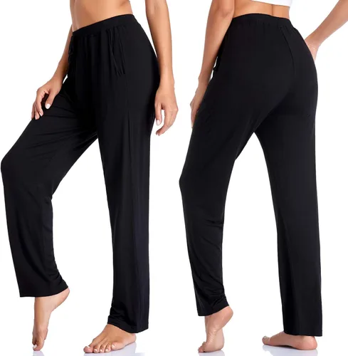 Miniatura 3 de ASIMOON Pantalones de yoga para mujer, suaves, cómodos, elásticos, sueltos, rectos, casuales, atléticos, para correr, entrenar, descansar